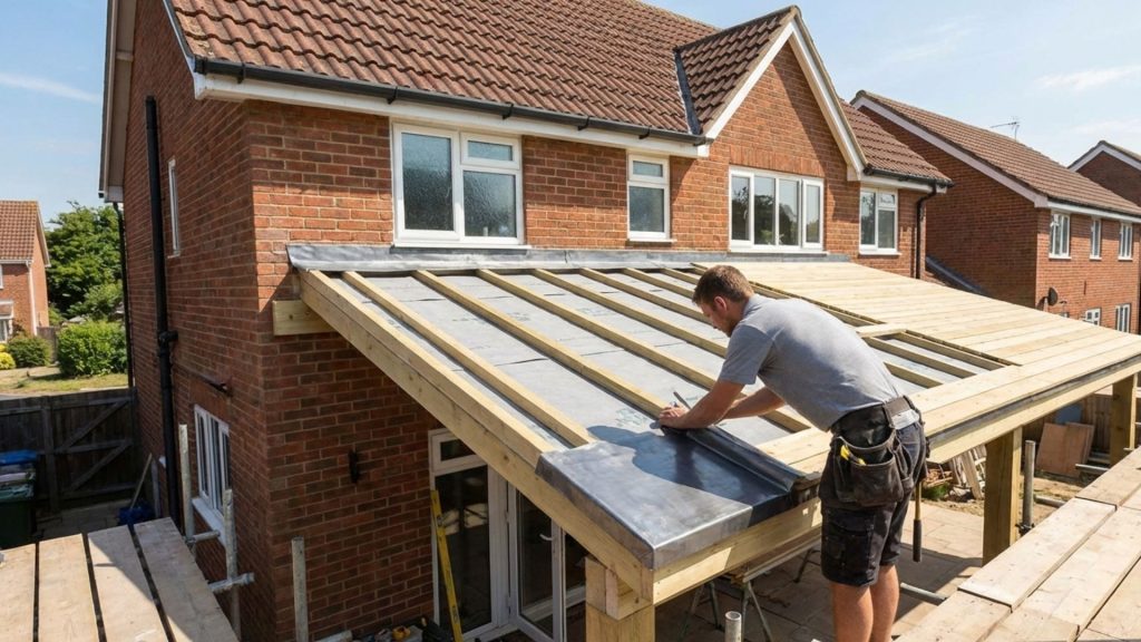 converting flat roof to pitched technology price permits
