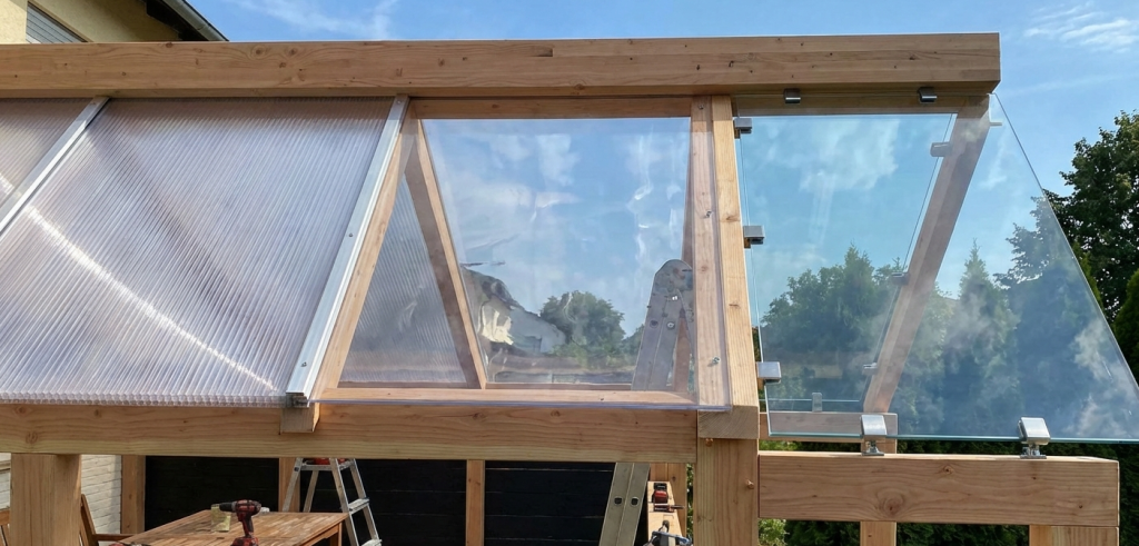 cellular polycarbonate, monolith or tempered glass