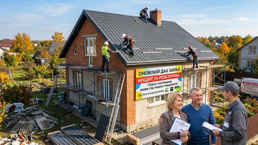 roofing in installments or on credit