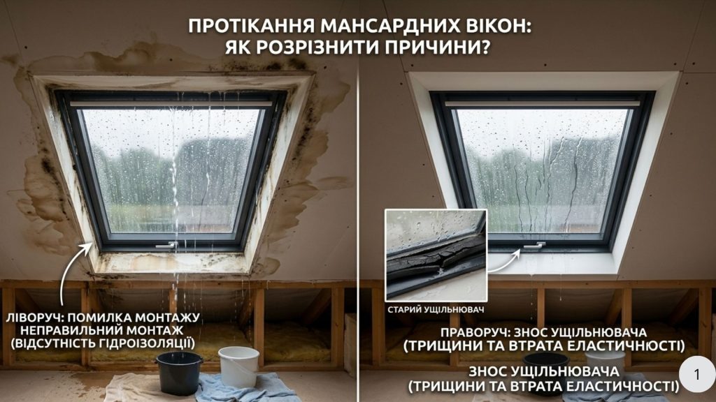 installation error or worn out seal