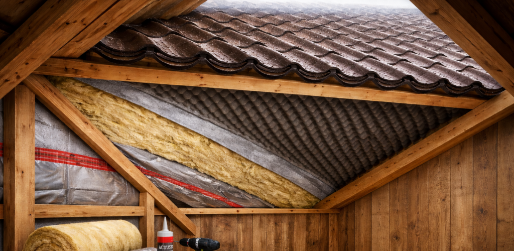 Звукоізоляція даху: як зробити так, щоб дощ по металочерепиці не заважав спати roof soundproofing